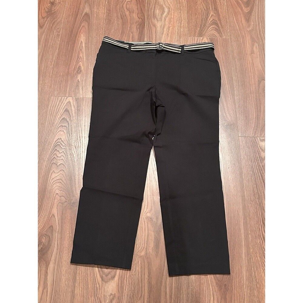 Rafaella Pants Women's Size 18  Modern Lower Rise Slim Ankle‎ Straight Hip Black